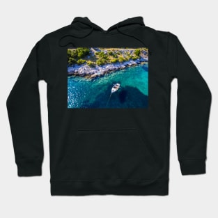 Boat in the bay Hoodie